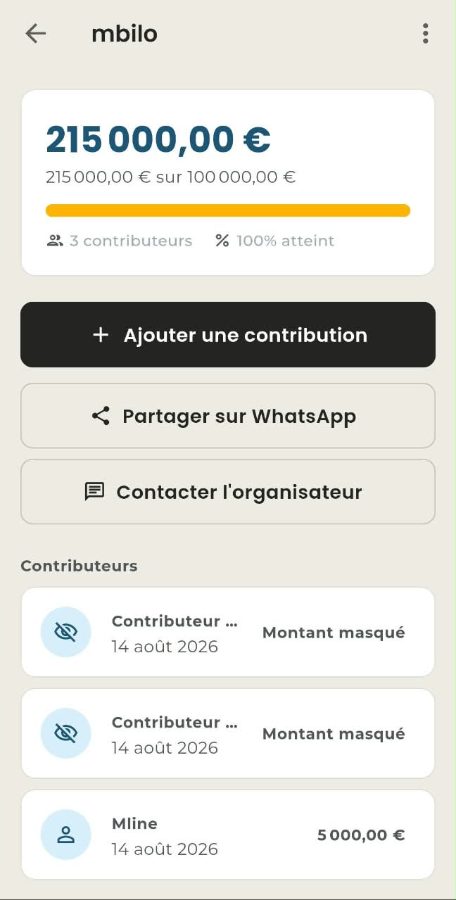 Détail d'une collecte